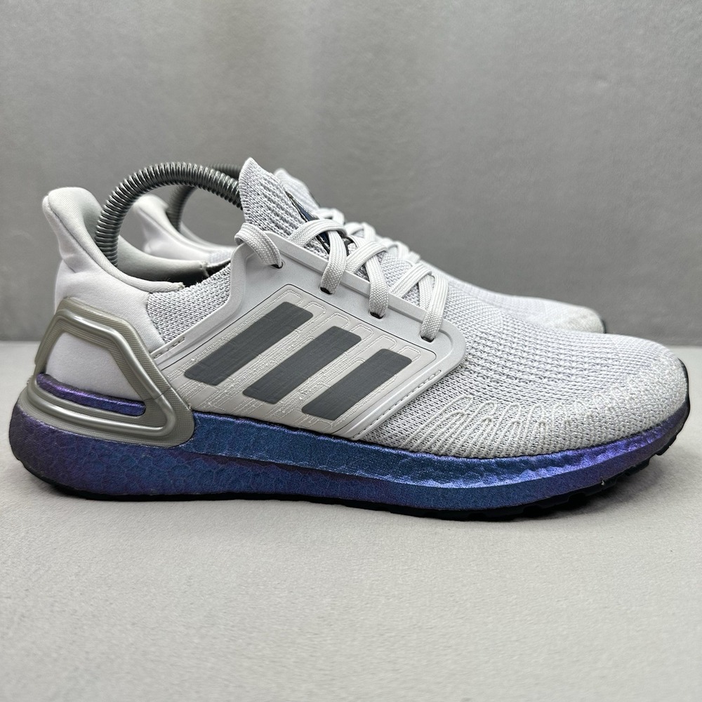 Womens Size 9 adidas UltraBoost 20 Shoes Blue Boost ISS National Lab Dash Gray